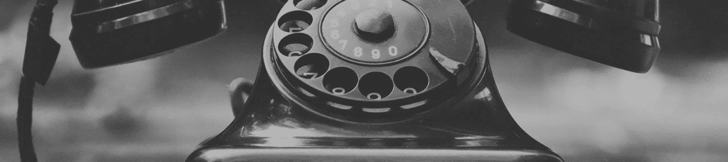 Téléphone à cadran de nos ancêtres